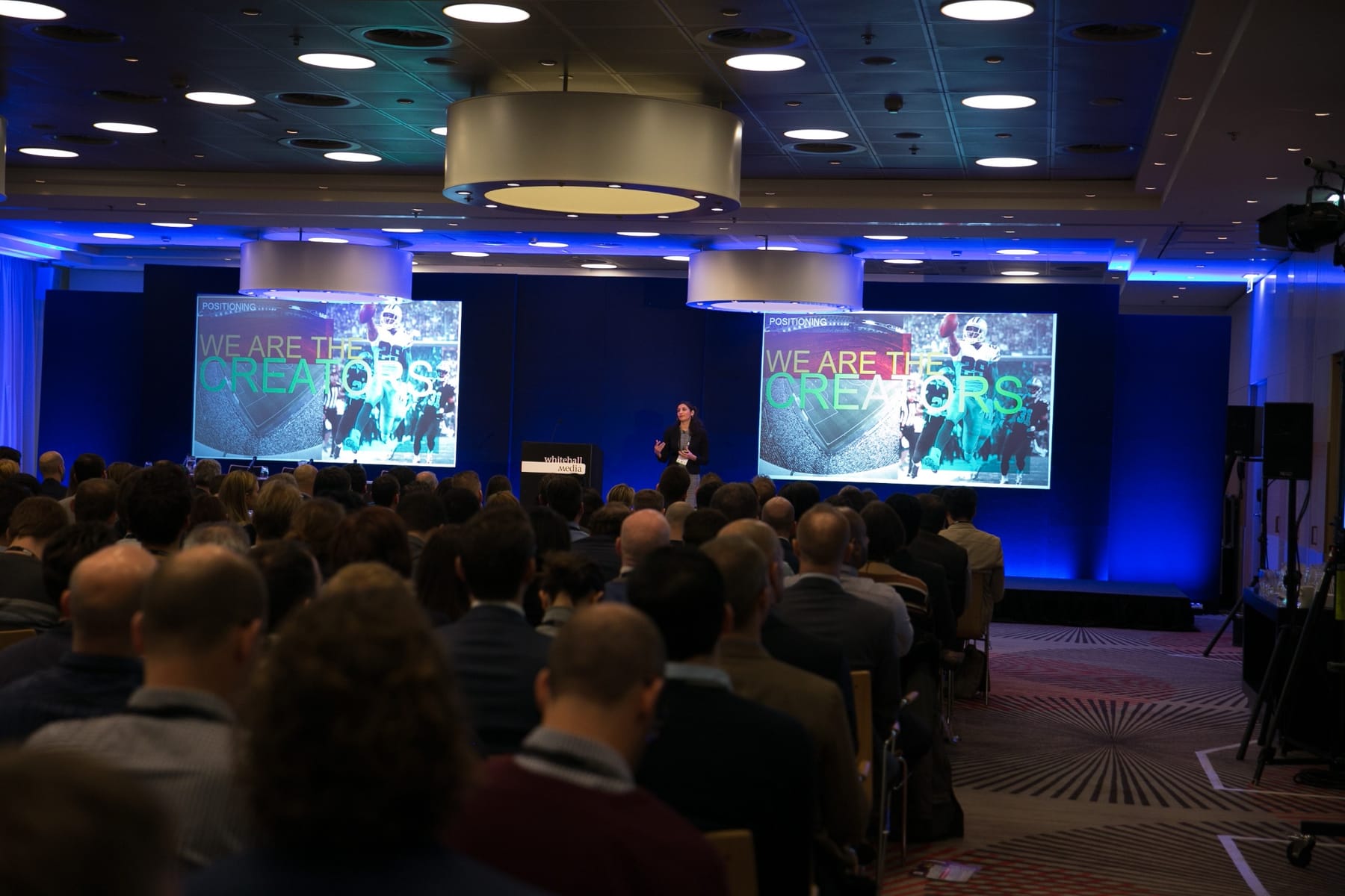 Maryam delivering a keynote